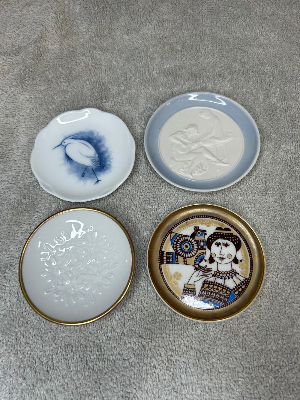 Franklin Mint 3” collectible plate lot of 4
